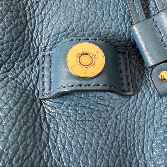 Michael Kors Blue Leather Viv Large Backpack - Picture 10 of 15